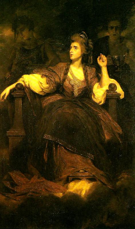 Sir Joshua Reynolds mrs siddons as the tragic muse china oil painting image